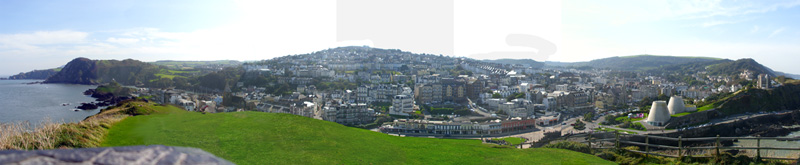 Panorama of Ilfracombe, taken from the Capstone.