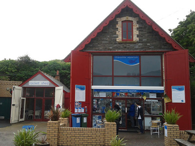 Entrance to Ilfracombe aquarium, The Old Lifeboat House, The Pier,Ilfracombe